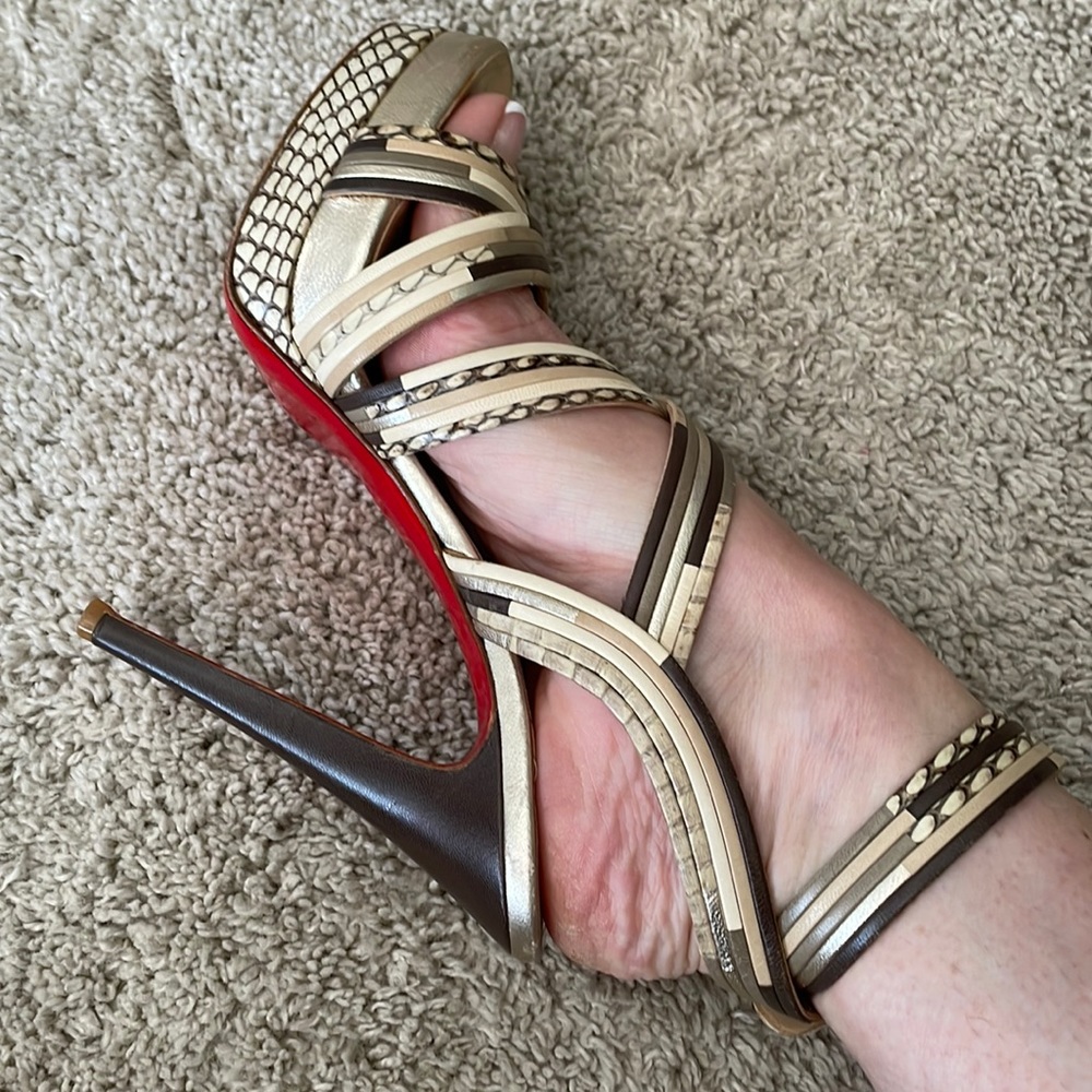 Python Christian louboutin sz 36.5